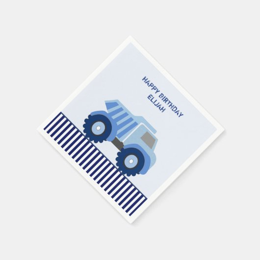 Blue Dump Custom Kind Birthday Servet (Hoek)