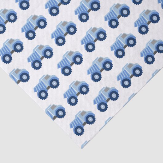 Blue Dump Truck Kind Birthday Tissuepapier (Detail)