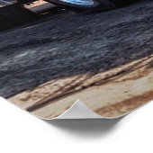 Blue Dump Truck Poster (Hoek)