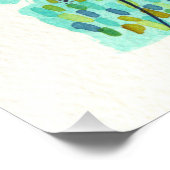 Blue Dusk Dreamscape Tuin Landschap Scène Foto Afdruk (Hoek)