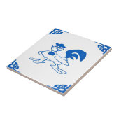 Blue Dutch Chicken Tegeltje (Zijkant)