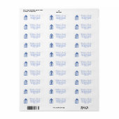Blue Dutch Home Return Label (Full Sheet)