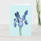 Blue Dutch Iris - Bedankkaart (Voorkant)