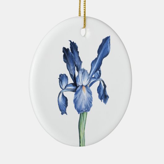 Blue Dutch Iris - Keramisch Ornament (Rechts)