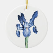 Blue Dutch Iris - Keramisch Ornament (Voorkant)