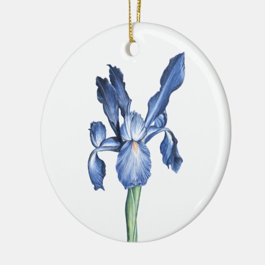Blue Dutch Iris - Keramisch Ornament (Links)