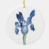 Blue Dutch Iris - Keramisch Ornament (Achterkant)
