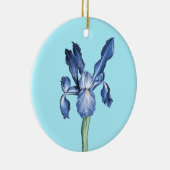 Blue Dutch Iris - Keramisch Ornament (Rechts)