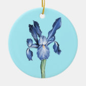 Blue Dutch Iris - Keramisch Ornament (Voorkant)