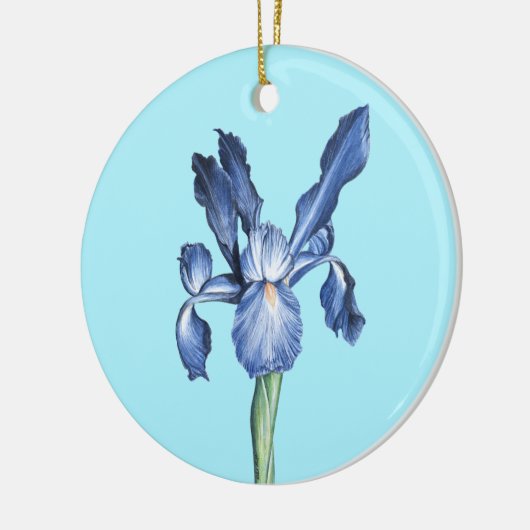 Blue Dutch Iris - Keramisch Ornament (Links)