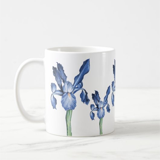 Blue Dutch Iris - Koffiemok (Links)