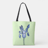 Blue Dutch Iris - Tote Bag (Achterkant)