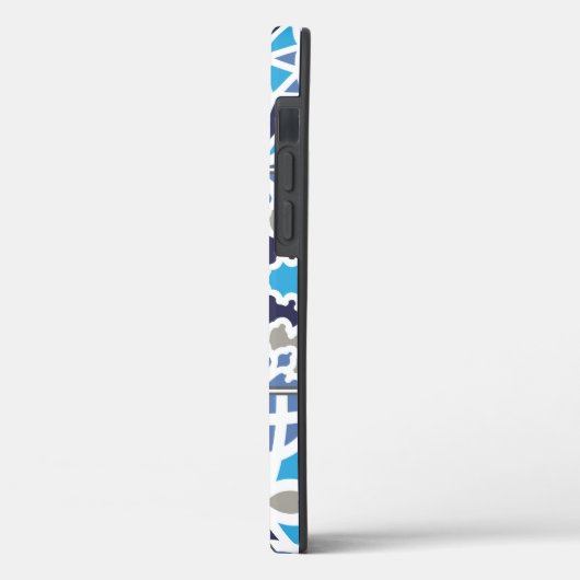 Blue Dutch Tile Pattern Case-Mate iPhone Case (Achterkant / Links)