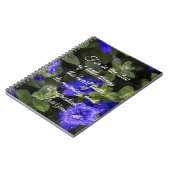 Blue Dwarf Morning Glory Inspirerend Quote Notitieboek (Linkerzijde)