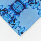 Blue Dye Heart Fleece Blanket (Hoek)