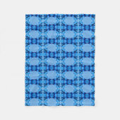 Blue Dye Heart Fleece Blanket (Voorkant)