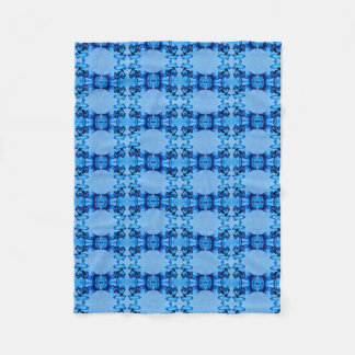 Blue Dye Heart Fleece Blanket Deken