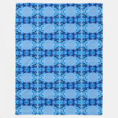 Blue Dye Heart Fleece Deken (Voorkant)