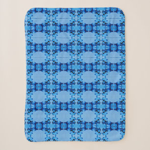Blue Dye Heart Sherpa Blanket Deken