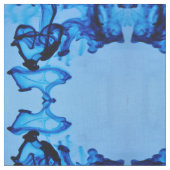 Blue Dye Heart Stof (Close Up)