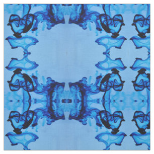 Blue Dye Heart Stof