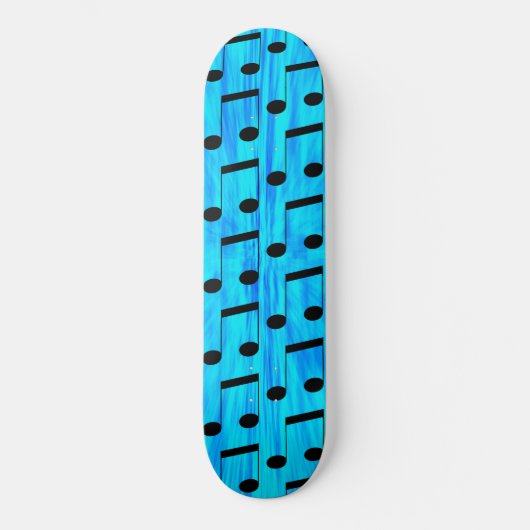 Blue Dyed Musical Notes, Persoonlijk Skateboard (Voorkant)