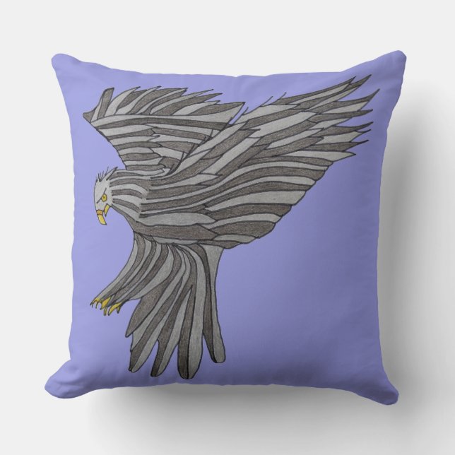 Blue Eagle Pillow Kussen (Voorkant)