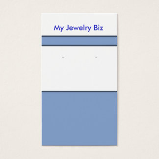 Blue Earring Cards Visitekaartjes