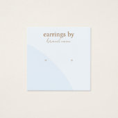 Blue Earring Display Visitekaartje (Voorkant)