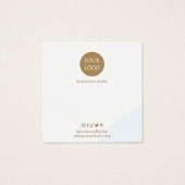 Blue Earring Display Visitekaartje (Achterkant)