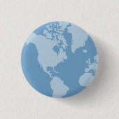 Blue Earth Button (Voorkant)
