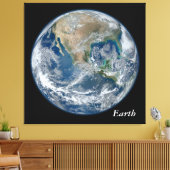 Blue Earth - Canvas Afdruk (Insitu (Woonkamer))