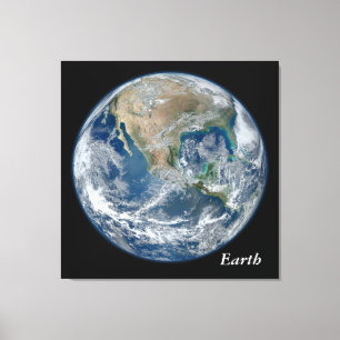 Blue Earth -  Canvas Afdruk