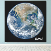 Blue Earth - Canvas Afdruk (Insitu (Houten vloer))