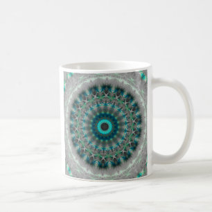 Blue Earth Mandala Kaleidoscoop patroon Koffiemok
