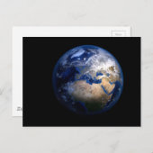 Blue Earth van de ruimte - Wereldbol World Home Briefkaart (Voorkant / Achterkant)