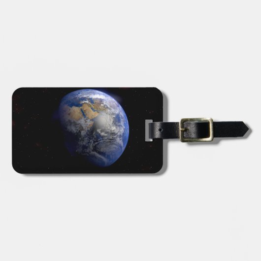 Blue Earth van Space Inspirerend Bagagelabel (Voorkant horizontaal)