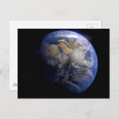 Blue Earth van Space Inspirerend Briefkaart (Voorkant / Achterkant)