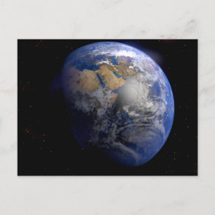 Blue Earth van Space Inspirerend Briefkaart