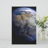 Blue Earth van Space Inspirerend Briefpapier (Staand voorkant)