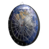 Blue Earth van Space Inspirerend Dartbord (Voorkant Rechts)