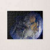 Blue Earth van Space Inspirerend Legpuzzel (Horizontaal)
