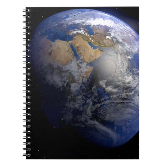 Blue Earth van Space Inspirerend Notitieboek (Voorkant)