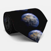 Blue Earth van Space Inspirerend Stropdas (Opgerold)