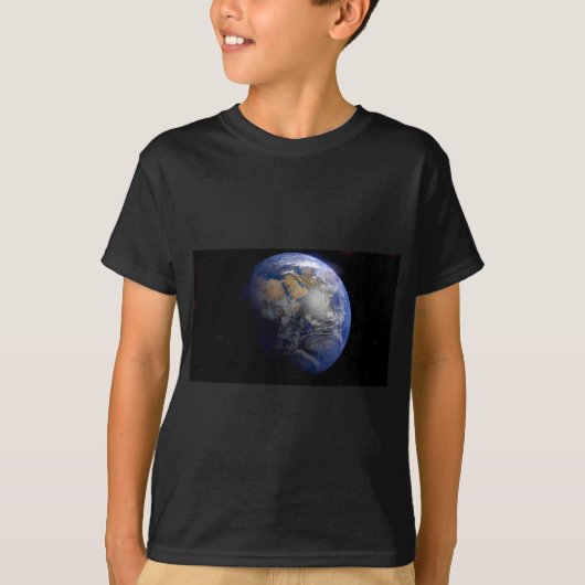 Blue Earth van Space Inspirerend T-shirt (Voorkant)
