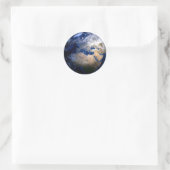 Blue Earth van Space Inspirerend Wereldbol Wereld Ronde Sticker (Tas)