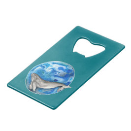 Blue Earth Whale Creditkaart Flessenopener