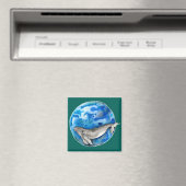 Blue Earth Whale Magneet (Insitu (Vaatwasser))