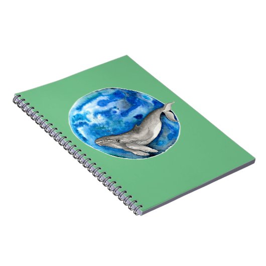 Blue Earth Whale Notitieboek (Rechterzijde)