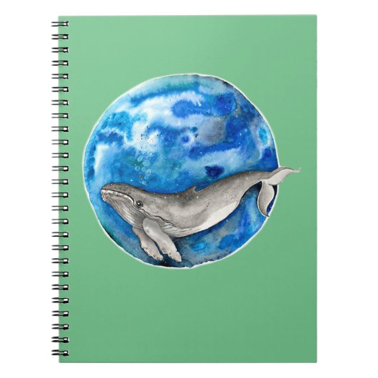 Blue Earth Whale Notitieboek (Voorkant)